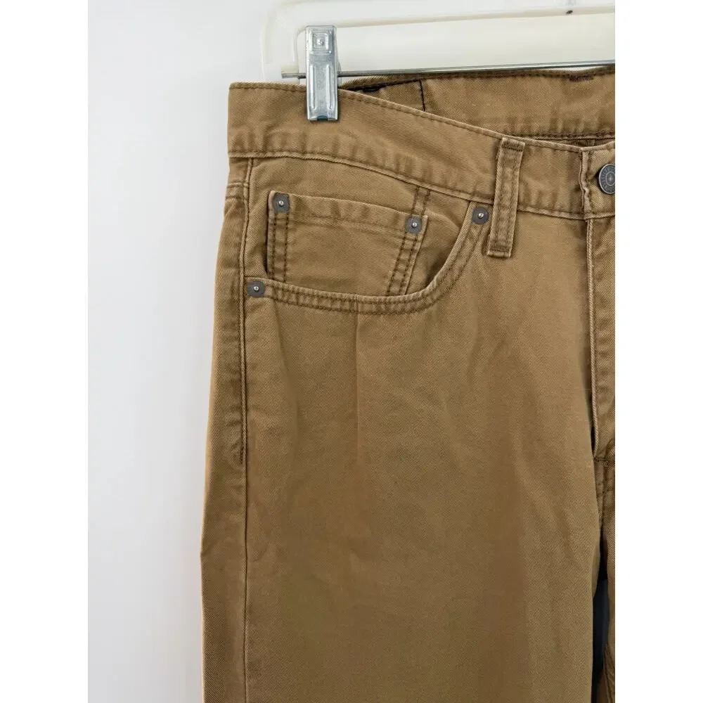 Levi’s Men’s 514 100% Cotton Jeans Pants Brown Size 32 X 34 Straight Leg